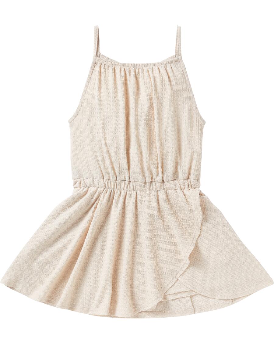 Kurzer Jumpsuit mit Rock Beige