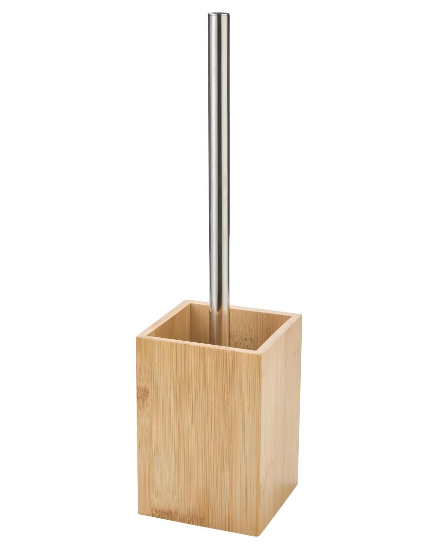 WC-Bürste mit Holzbehälter naturfarben