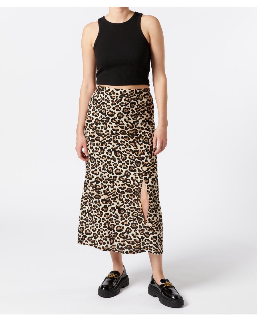 Midirock Leopardenmuster Leopardendruck