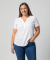 Blouse met korte mouwen wit