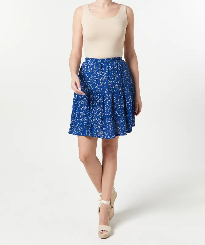 Spódnica z ażurowym wzorem, Janina, indygo | Tanie w KiK