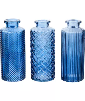 Strukturierte Glasvasen