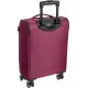 Textilní kufr bordeaux barva