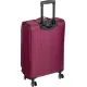 Textilní kufr bordeaux barva