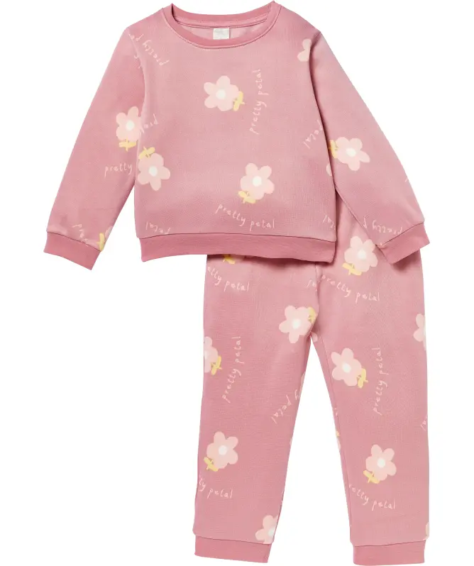 Joggingpak met bloemen