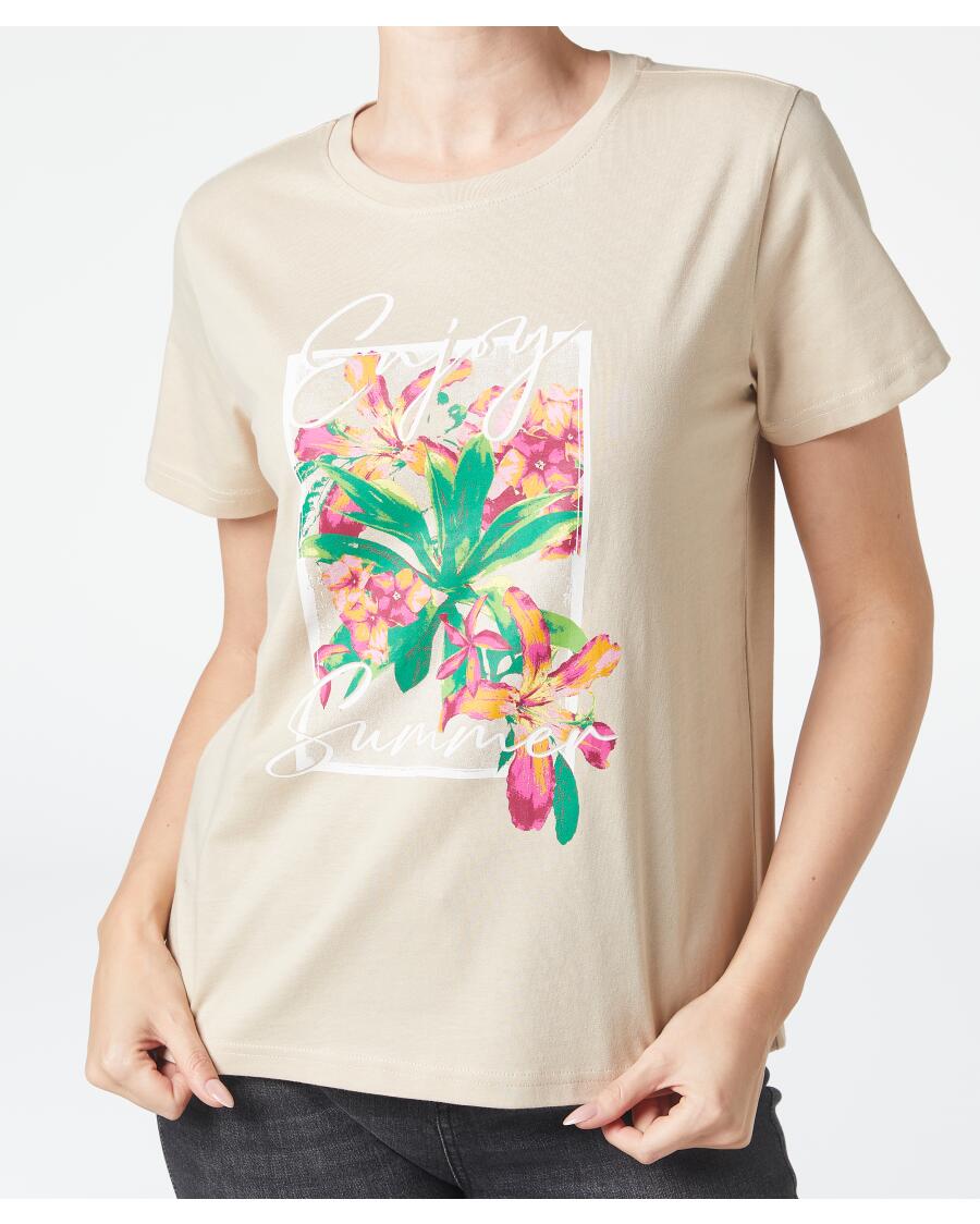 Sommerliches T-Shirt hellbraun