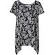 T-Shirt in Zipfeloptik