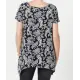 T-Shirt in Zipfeloptik