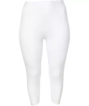 Leggings mit Spitzensaum