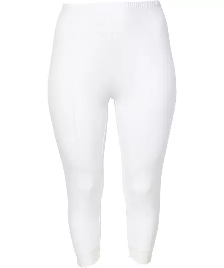 Leggings mit Spitzensaum