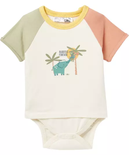 Newborn Body mit T-Shirt
