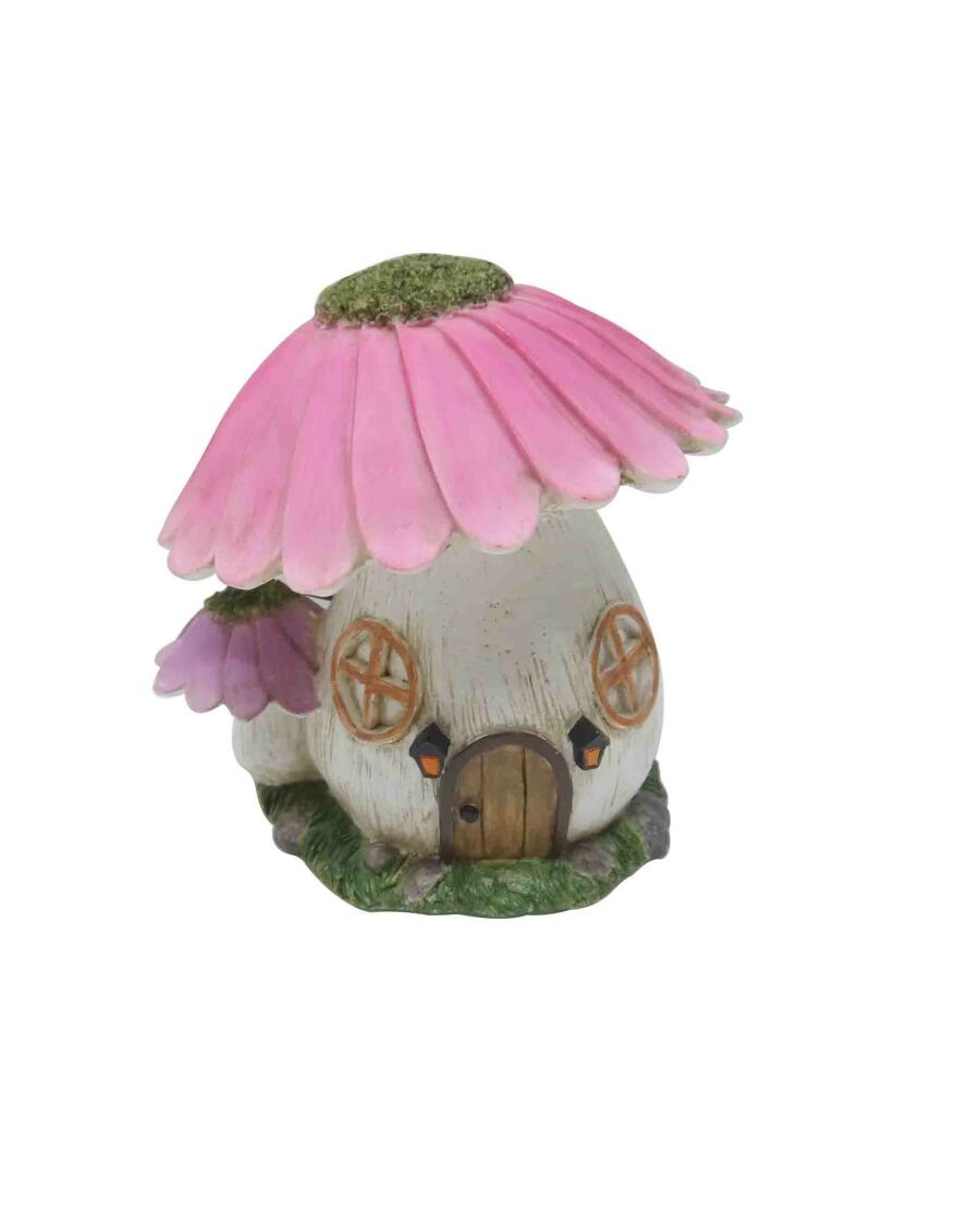 Decoratief kabouterhuisje Lente roze