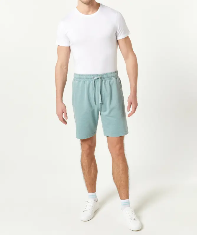 Sweatshorts mit Waschungseffekten