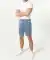 Sweatshorts mit Waschungseffekten jeansblau