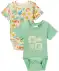 Newborn Bodys mit Sommermotiven hellgrün
