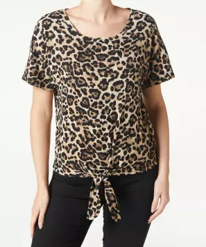 T-Shirt mit Knotendetail
