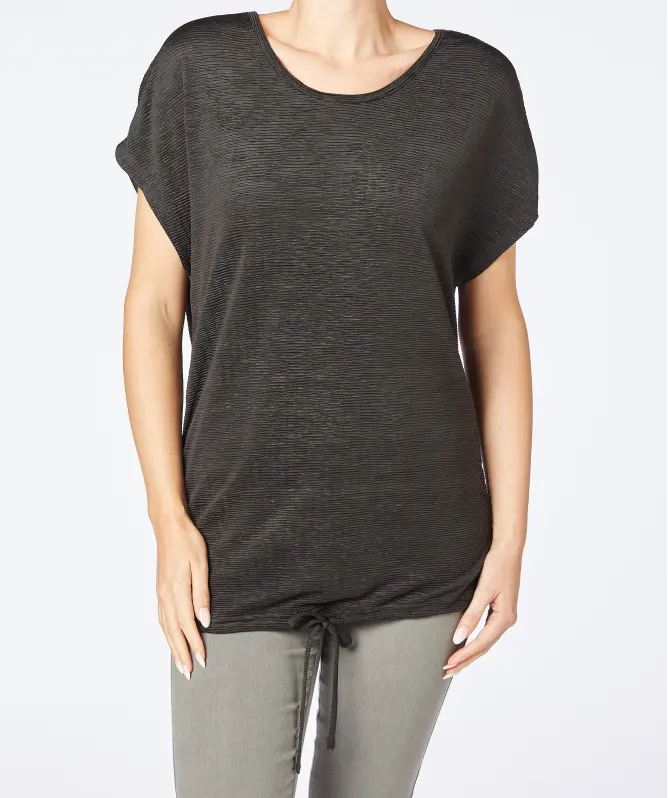 G_kiku。 Bluzka ze sznurkami, Janina, czarny | Tanie w KiK