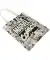 Licentie draagtas naturel met patroon