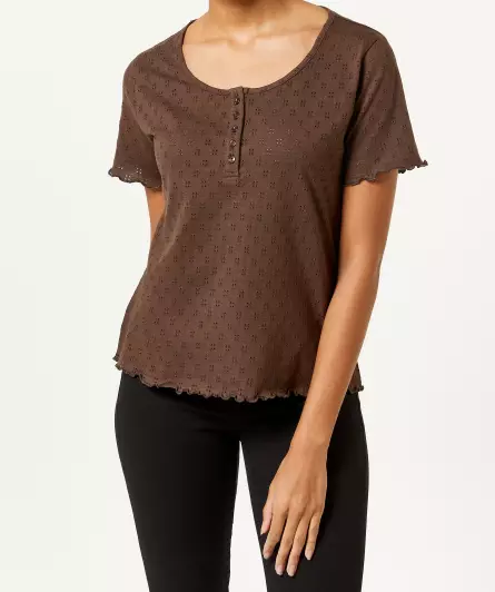 T-Shirt mit Lochmuster