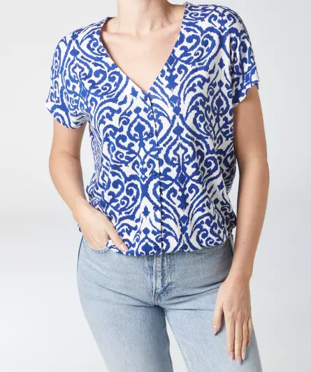 T-Shirt mit Fledermausärmeln