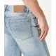 Jeans-Shorts mit Waschungseffekten