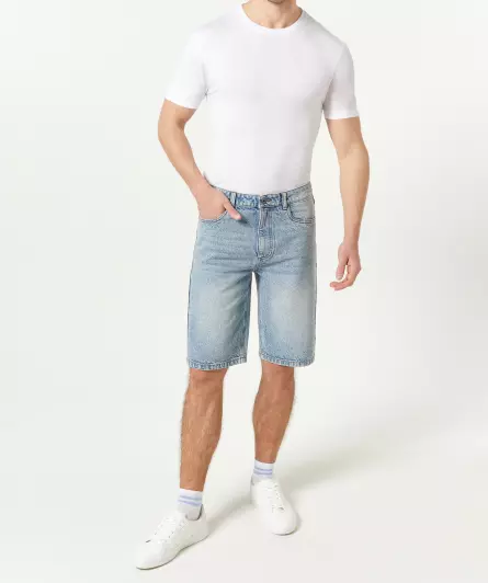 Jeans short stone washed