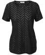 T-Shirt mit Lochmuster