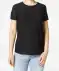 T-Shirt mit Lochmuster schwarz