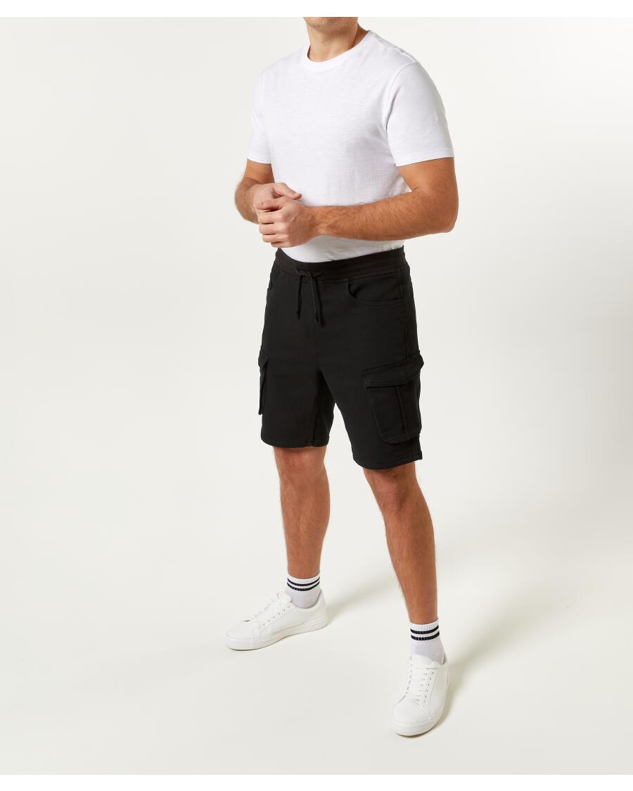 Cargo-Shorts in Bermudalänge schwarz