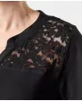 T-Shirt mit Spitzeneinsatz