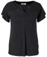 T-Shirt mit Spitzeneinsatz