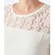 T-shirt met kanten inzet
