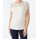 T-shirt met kanten inzet