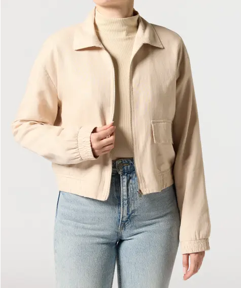 Bomberjack met linnen