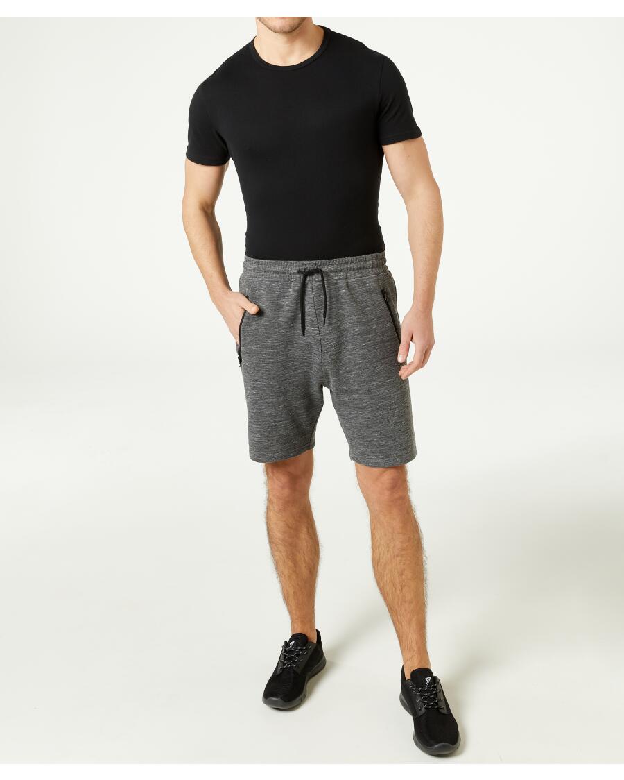 Gemêleerd short antraciet