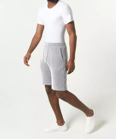 Geribbelde short