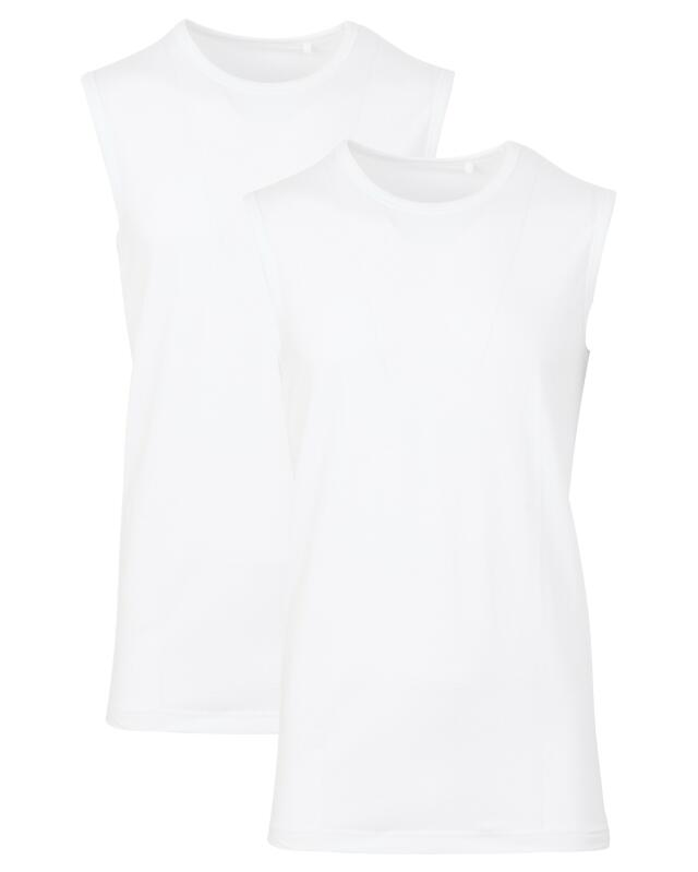 Maillots de corps basiques homme, blanc (KiK Basic Unterhemden (weiß)) — KiK, produit allemand authentique au Maroc