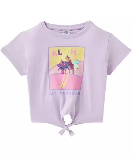 T-Shirt mit Knotendetail
