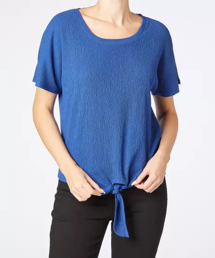 T-Shirt mit Knotendetail