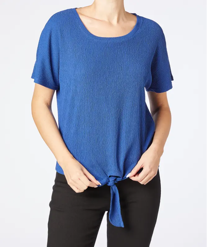 T-Shirt mit Knotendetail