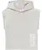 Sporttop met capuchon licht grijs gemeleerd