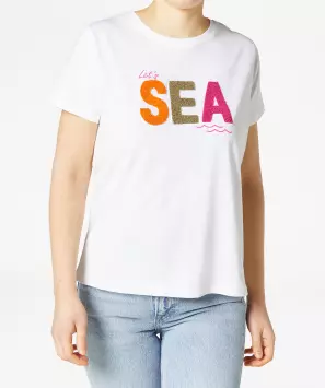 T-Shirt mit Schriftzug