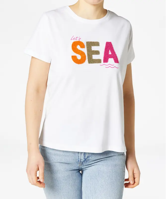 T-Shirt mit Schriftzug
