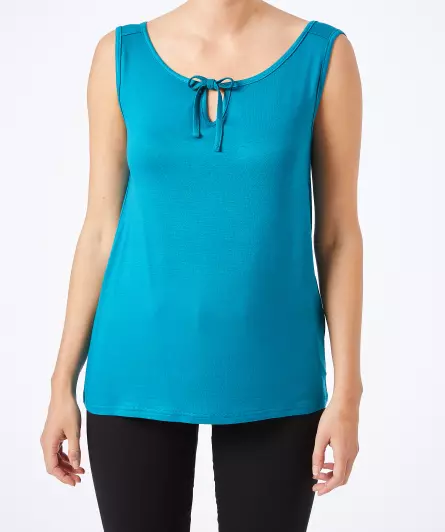 Tanktop met vetersluiting