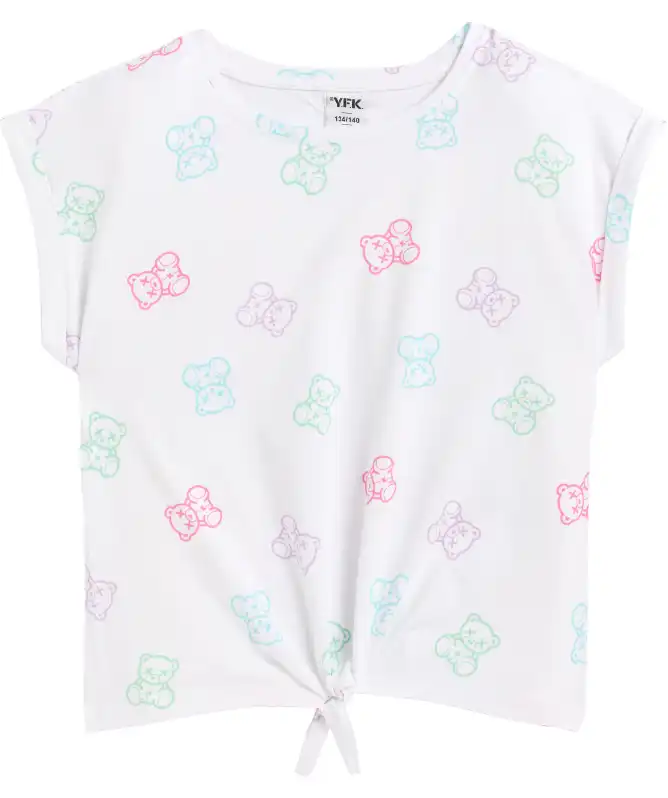 T-Shirt mit Knotendetail