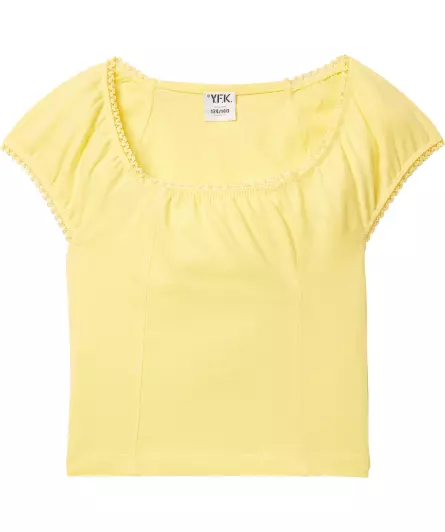 T-Shirt mit Spitzendetails