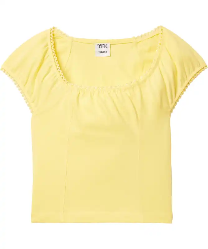 T-Shirt mit Spitzendetails