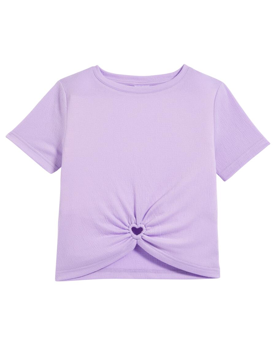 T-Shirt mit Cut-out flieder