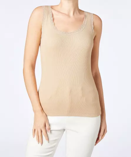 Tanktop met kanten details