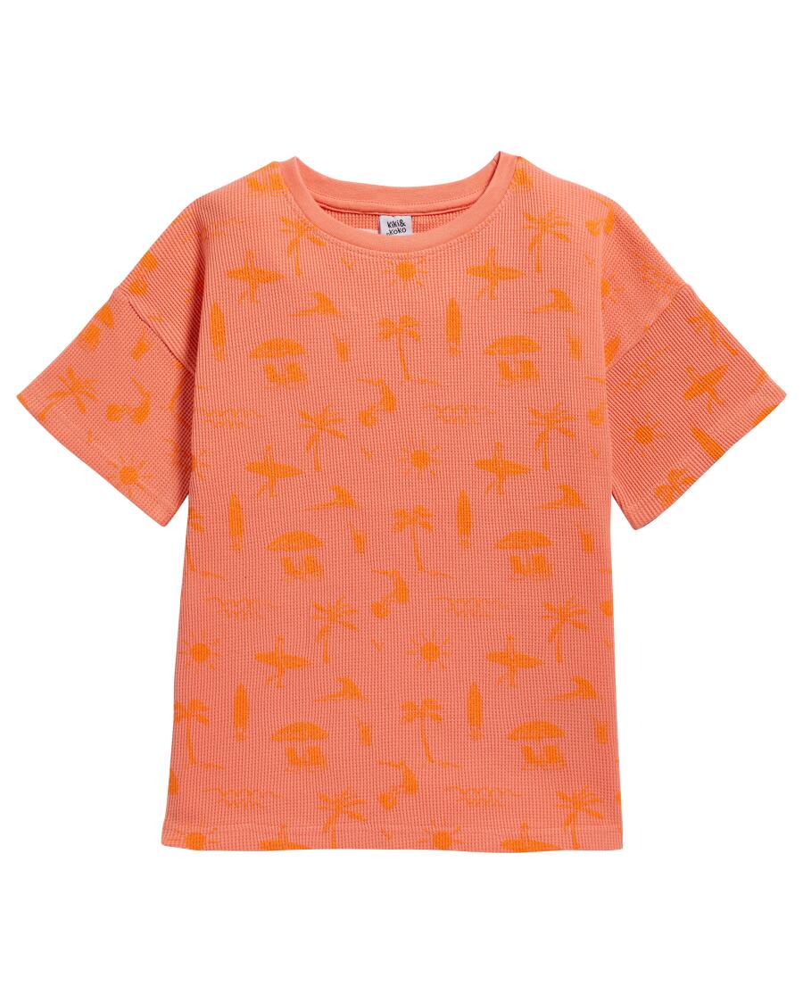 Sommerliches T-Shirt koralle